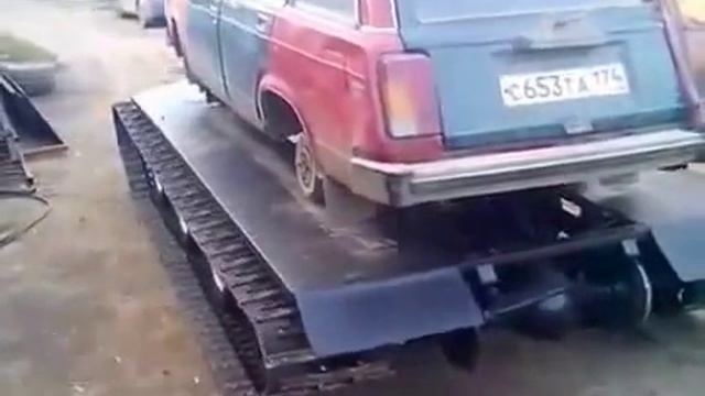 Вездеход Ваз на гусеницах. смотреть онлайн