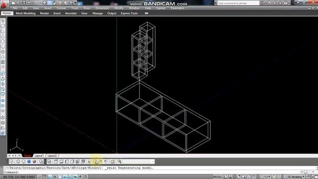 CARA MEMBUAT FURNITURE RAK TV 3D AutoCad смотреть онлайн