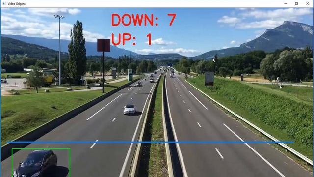 Vehicle counter Python OpenCV смотреть онлайн