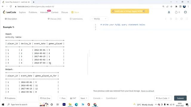 534. Game Play Analysis III| Leetcode SQL Medium смотреть онлайн