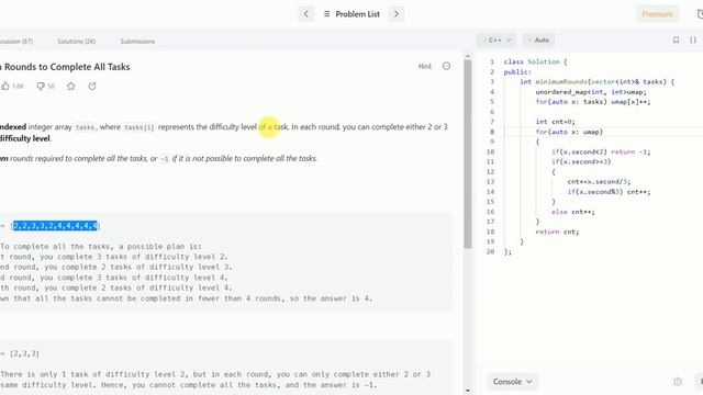 2244. Minimum Round to Complete All Tasks || HashMap || Array смотреть онлайн