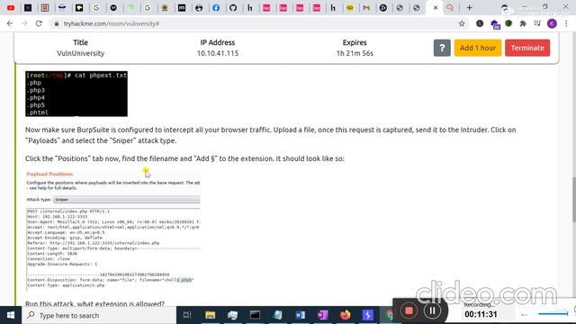 Tryhackme vulnversity Walkthrough #CTF #Tryhackme #vulnerability #nmap #kalilinux #phpreverseshell смотреть онлайн