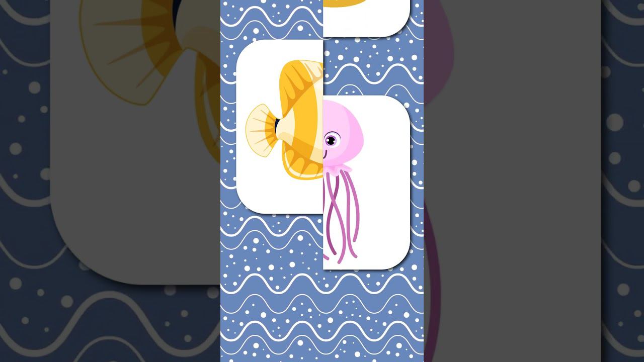 Морские обитатели - Рыбка. Познавательный мультик - аттракцион #учисьиграй #крошкаантошкаtv смотреть онлайн