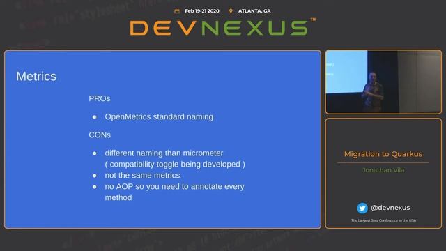 Devnexus 2020 Migration to Quarkus Jonathan Vila смотреть онлайн