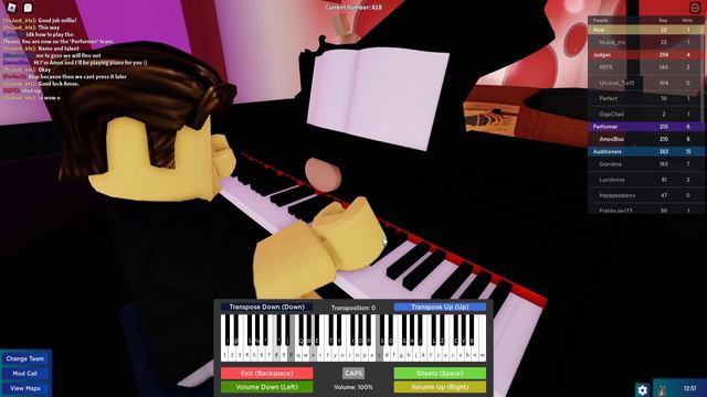 Wednesday MrBeast Piano Mashup on Roblox Got Talent смотреть онлайн