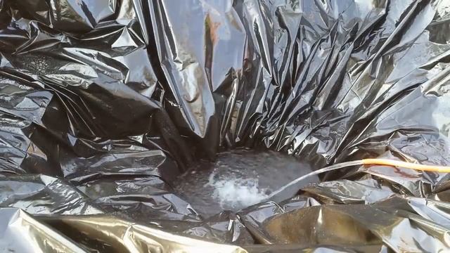 Пруд своими руками на участке 4,5 сотки. Заполняем водой. смотреть онлайн