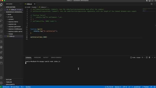 JavaScript Tutorial: SetTimeout & SetInterval | setTimeout v/s setInterval | Timers in Node.js смотреть онлайн
