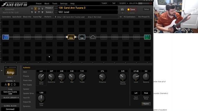 Amps of the Axe Fx III Carol Ann Tucana 3 смотреть онлайн