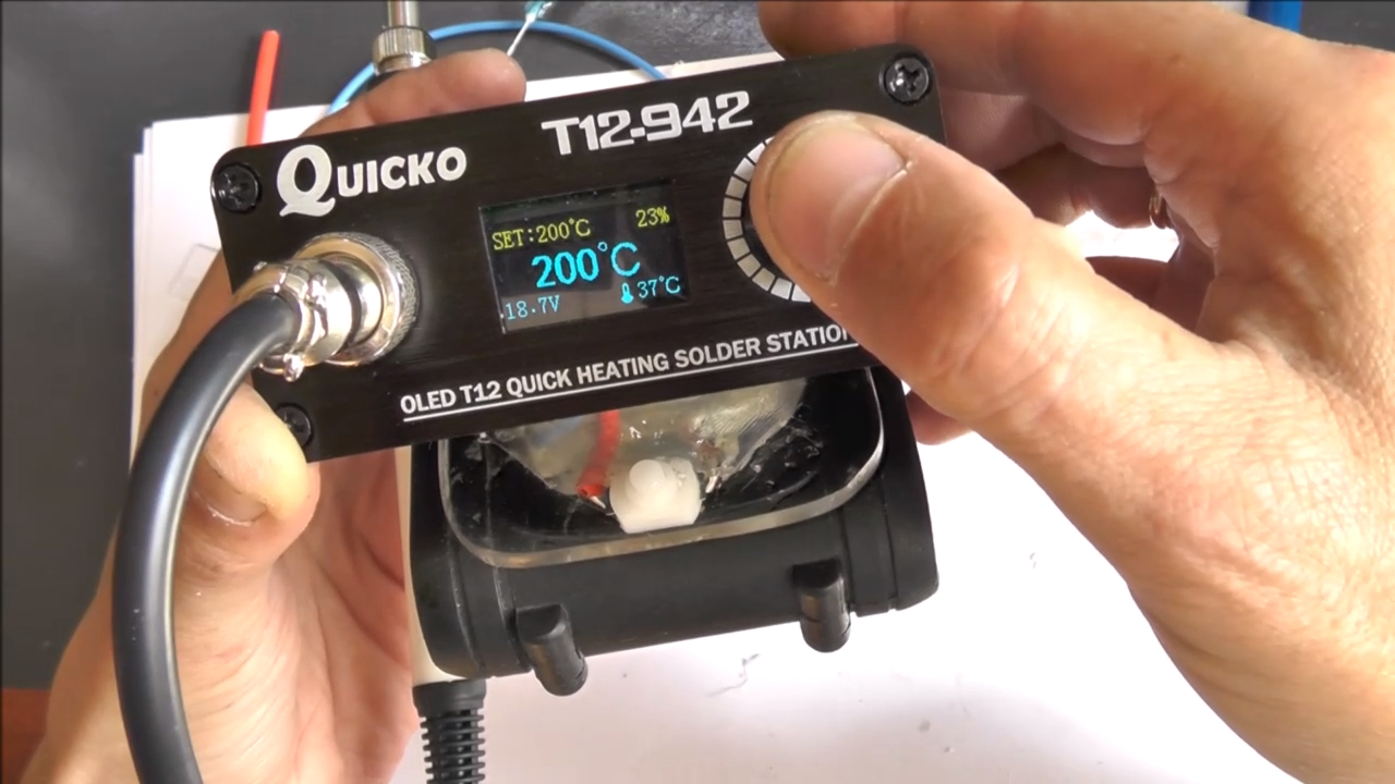 Аккумуляторная станция из Quicko T12-952, паяльник на все случаи