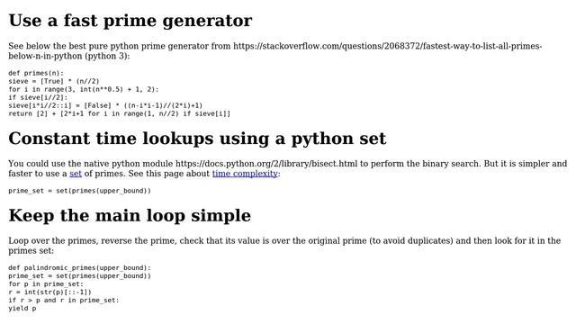 Count distinct primes, discarding palindromes, in under 2 seconds (5 Solutions!!) смотреть онлайн