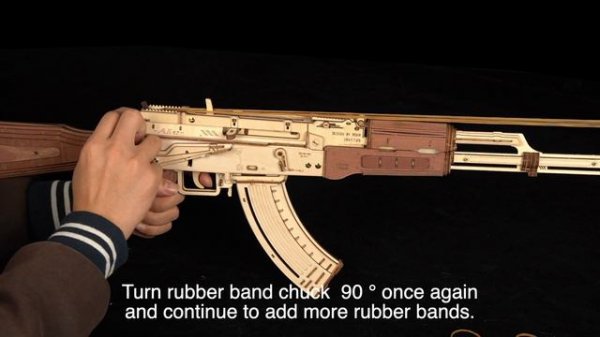 ROKR AK-47 Toy Puzzle LQ901 Assemble Step11
