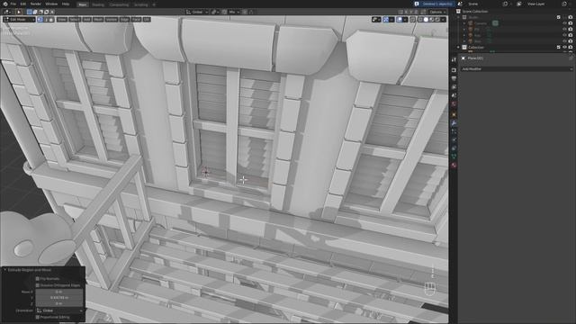 Apartment Building in Blender - 3D Modeling Timelapse смотреть онлайн