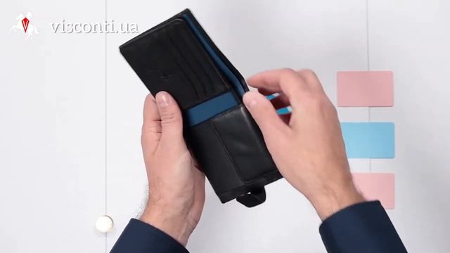 Мужской Кошелек Visconti Pm102 Leonardo Parma Кожаный Аксессуар смотреть онлайн