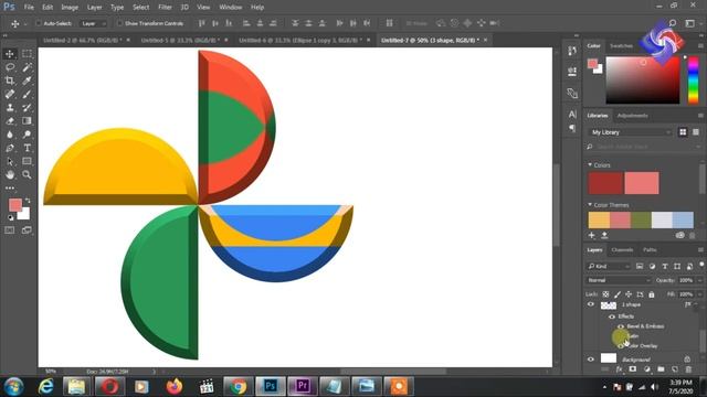 How To Make Google Photos Logo In Photoshop 5 Different Series | Google Photos Logo 2020 Series 3
