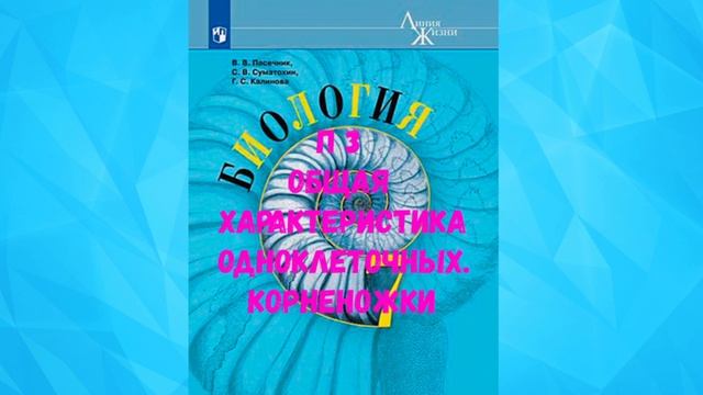 БИОЛОГИЯ 7 КЛАСС П 3 ОБЩАЯ ХАРАКТЕРИСТИКА ОДНОКЛЕТОЧНЫХ КОРНЕНОКИ АУДИО СЛУШАТЬ смотреть онлайн