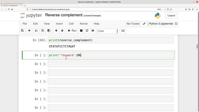How to use python to find the reverse of DNA sequences | Bioinformatics in Python смотреть онлайн