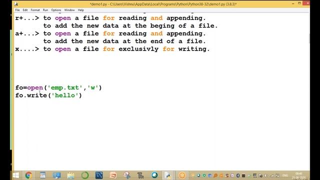 File handling in python part-1 смотреть онлайн