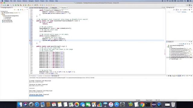 [Java] Implementing Tree Level Order Traversal Algorithm смотреть онлайн