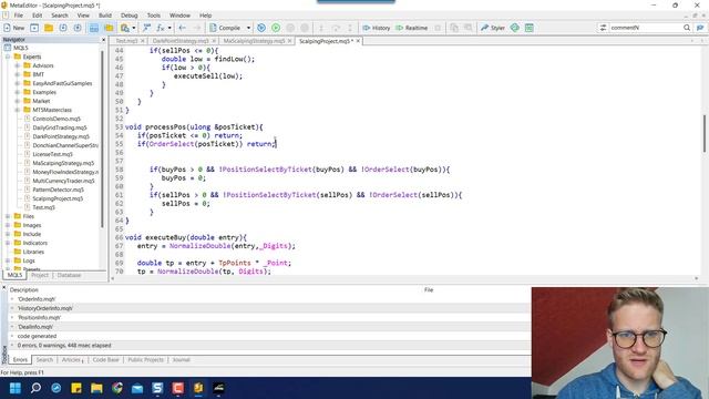 Easy Scalping Strategy For EURUSD | Free MT5 Expert Advisor Coding смотреть онлайн