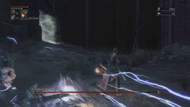 Bloodborne - Darkbeast Paarl Boss Battle (Saw Cleaver) смотреть онлайн