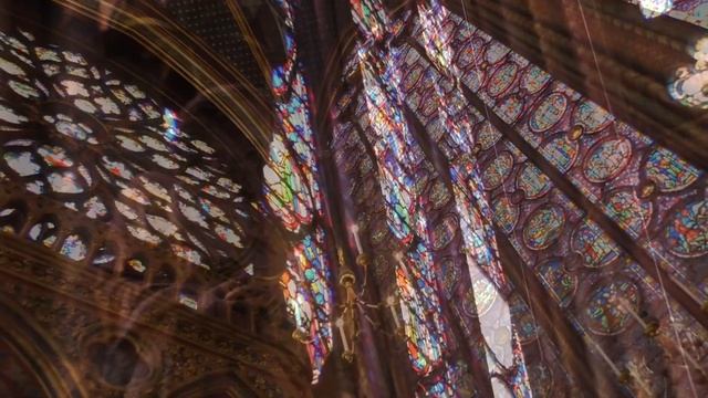 AMAZING STAINED GLASS WINDOWS of Sainte-Chapelle, Paris 2017 смотреть онлайн