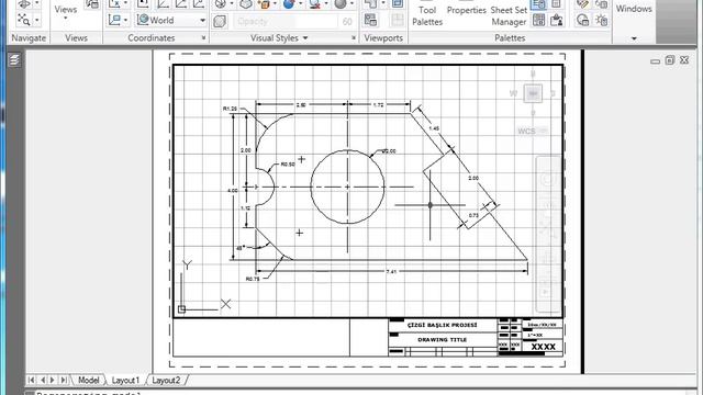 AutoCAD 2011 - 16 Plotting: 06 Viewport Eklemek смотреть онлайн
