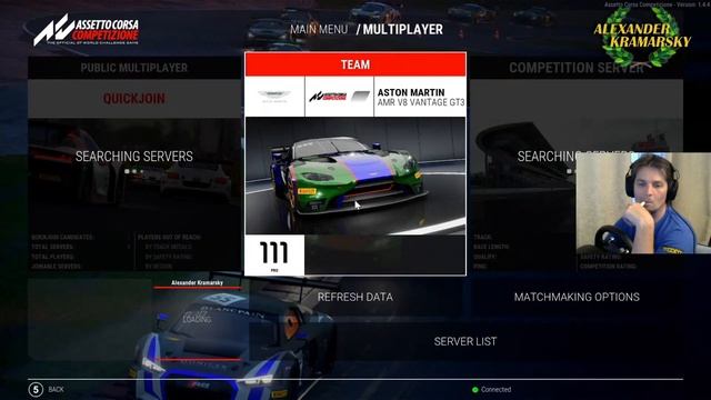 Assetto Corsa Competizione. Рандом на Астоне.