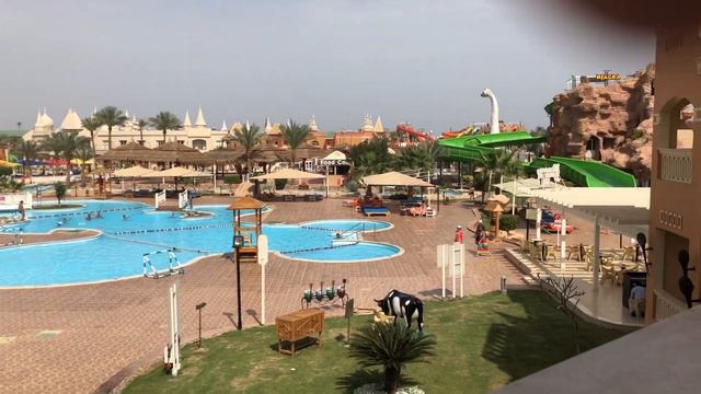 вид с номера в отеле Aqua Blu Resort Sharm El Sheik Альбатрос Аква блю смотреть онлайн