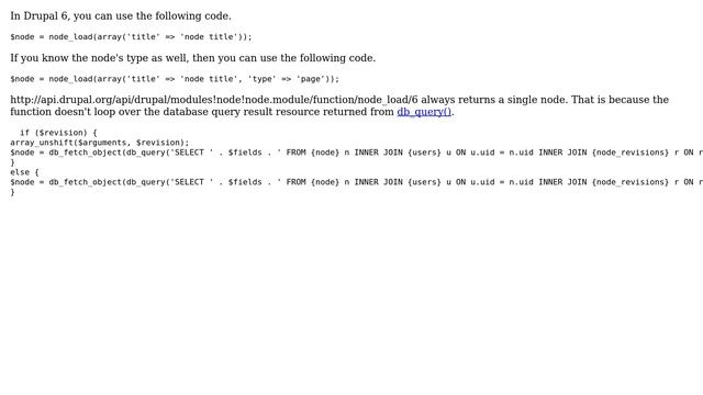 Drupal: How to load a node based on its title? (6 Solutions!!) смотреть онлайн