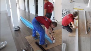 Кубообразный архитектурный потолок в офисе 350м.кв. (кубота)