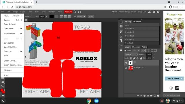 How to create shirts or pants (ROBLOX) смотреть онлайн