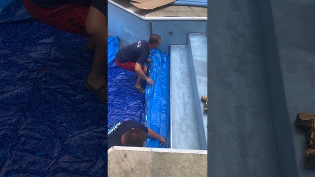 How to install a vinyl liner with liner covered stairs using stair rods смотреть онлайн