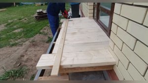 Крыльцо из дерево своими руками... Экономно и быстро...