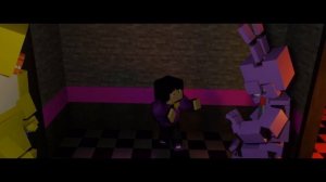 «One Of Us» / Fnaf minecraft animated music video (song by NightCove _theFox)