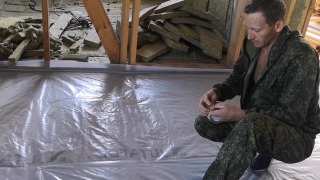 пароизоляция в каркасном доме полы первый этаж