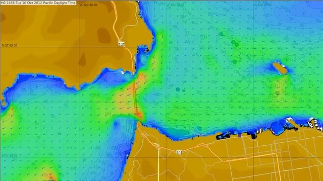 Tidal currents in San Fransisco Bay when Oracle 17 capsized смотреть онлайн