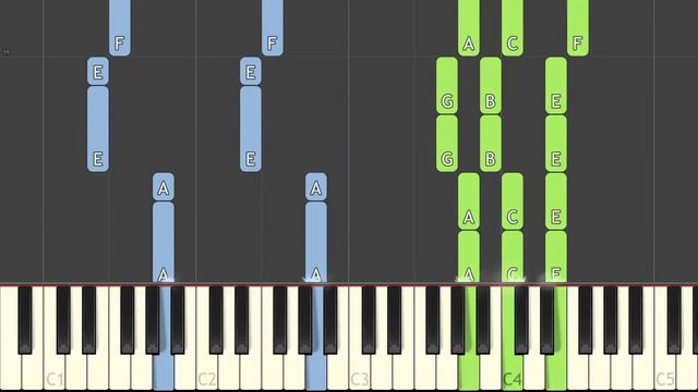 Eminem Walk On Water Synthesia Piano Tutorial смотреть онлайн