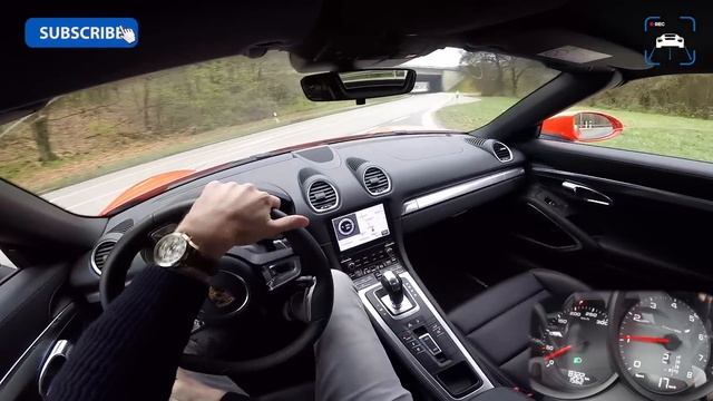 Porsche 718 Boxster S MTM AutoBahn Acceleration 272 Km/h POV Test Drive
