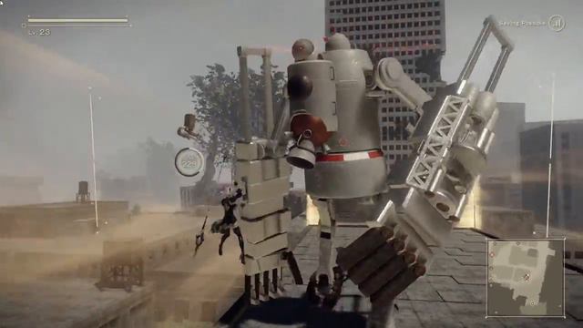 NieR Automata - Father Servo Red and White LVL 50 vs LVL 23 2B | Robo Dojo смотреть онлайн