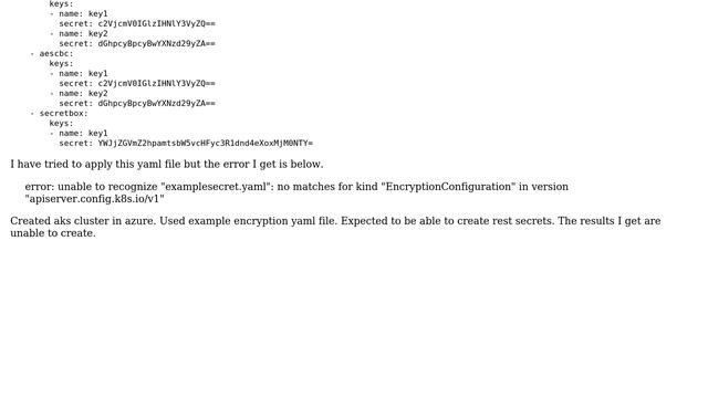 Encrypting Secret Data at Rest in Kubernetes AKS? смотреть онлайн