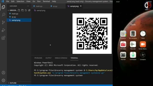 Make Custom QR & Barcode Code Using 4 Line of Python || #python-barcode || #qrcode смотреть онлайн
