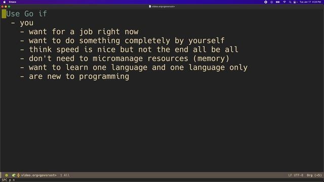 Go vs Rust click bait смотреть онлайн