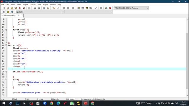 Konstruktor va destruktor(struct) || constructor and destructor in struct in c++ смотреть онлайн