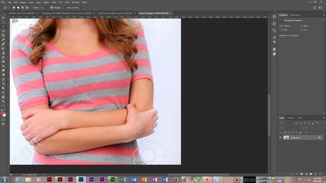How to use Polygonal Lasso Tool with Smooth and Feather in Photoshop CC смотреть онлайн