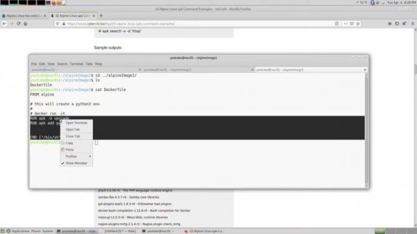 Creating smaller compact docker images with Alpine Linux