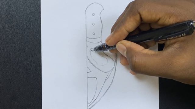 Scary sketch | how to draw ghost face in knife ? easy step-by-step смотреть онлайн