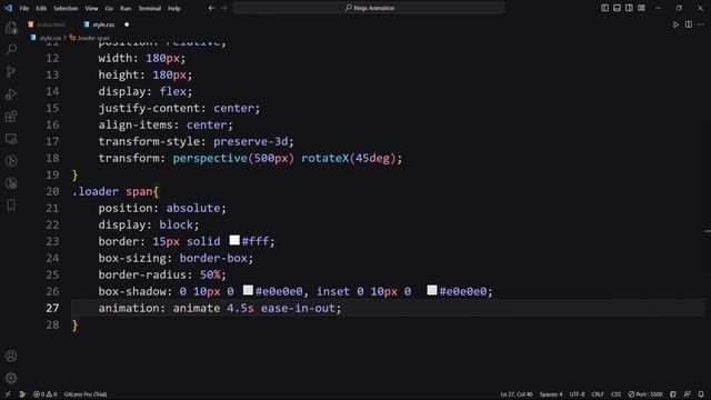 Rings Animation | HTML CSS Loader | Html & Css Animation | LearningByU смотреть онлайн