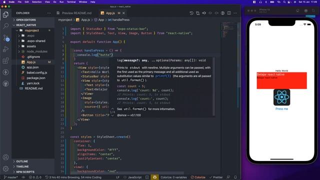 React Native Basic - 12 - Button Component (Bahasa Indonesia) смотреть онлайн