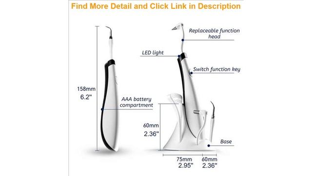 Deal 5 in 1 Electric Ultrasonic Oral Irrigator household care tool Acoustic vibration light guide смотреть онлайн