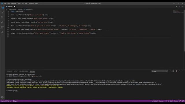 Python - easily create advanced command line interface (CLI) chat tutorial смотреть онлайн